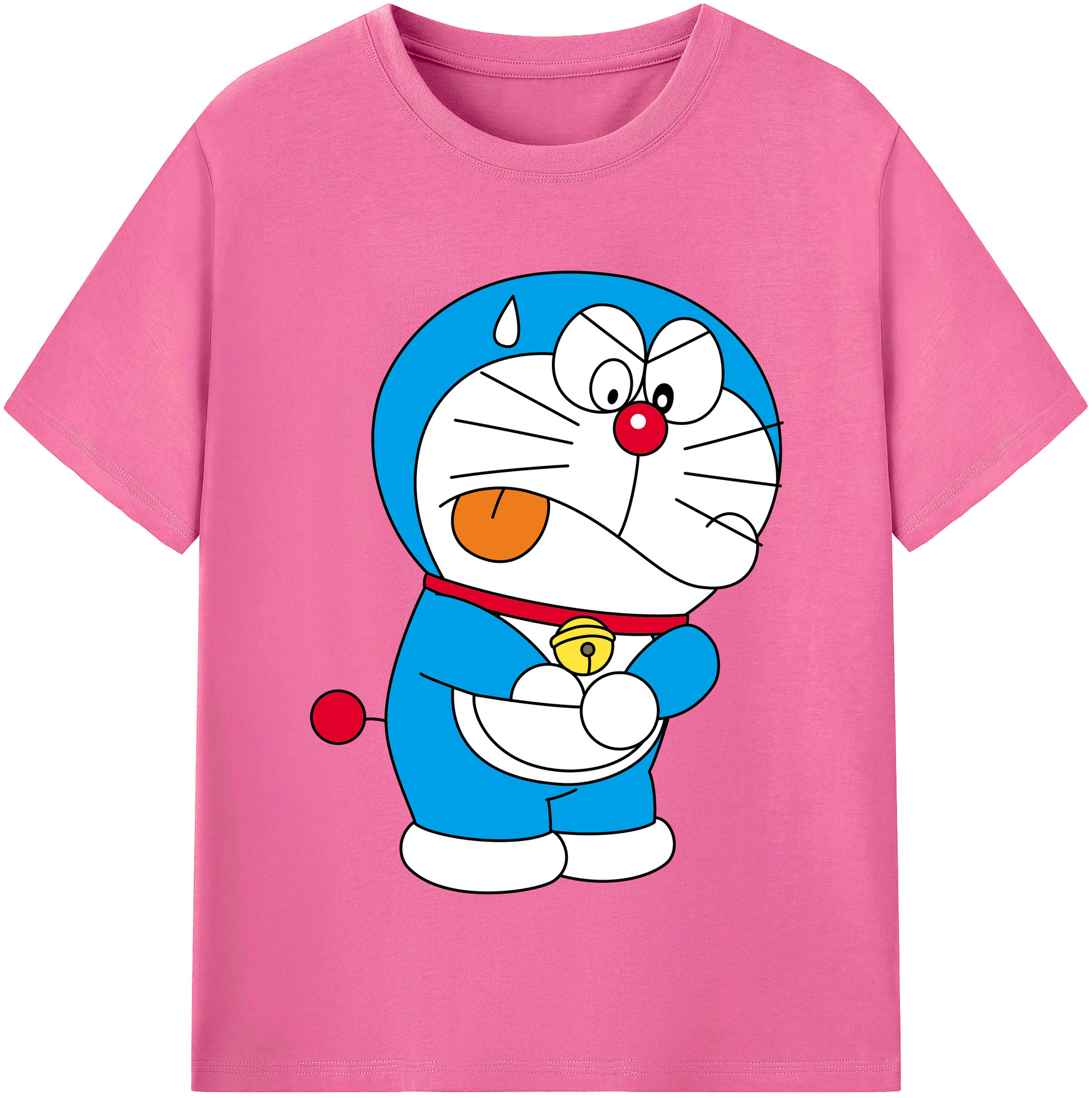 （画像用） ドラえもん Doraemon レディースカジュアルプリントTシャツ（綿100％）